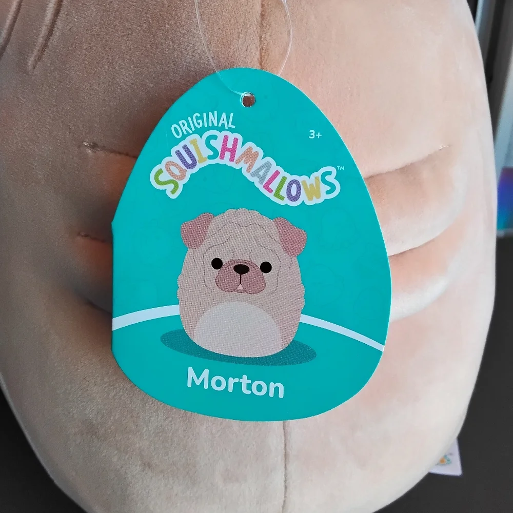 Squishmallows 12" Morton the Shar Pei Dog. Brand New with Tags - Picture 4 of 6